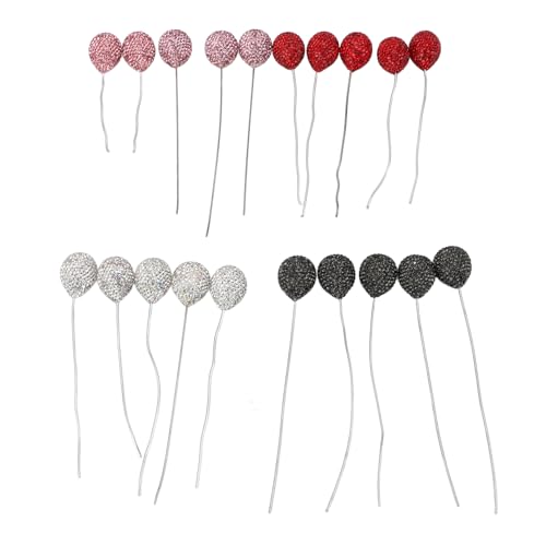 20 Stcs Car Interieur Ballon Ornament Glitzernde Exquisite Strassballon -Ballon -Dekoration mit Flexiblen Metallstreifen für Verschiedene Einstellungen von Hztyyier