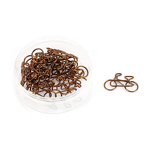 20Pcs Büroklammern Fahrrad, Metall Büroklammern Dokument Clips für Schule Büro Lesezeichen Organisieren Schreibwaren 20Pcs Büroklammern Fahrrad, Metall Büroklammern Dokument Clips für Schule Büro Lesezeichen Organisieren Schreibwaren von Hztyyier
