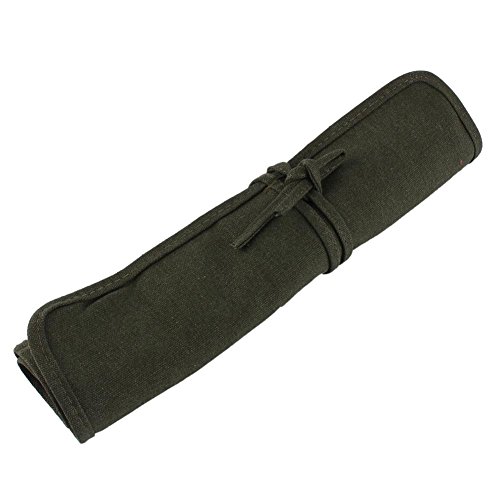 Hztyyier 22 Löcher Pinselhalter Bleistifttasche für Künstlerpinsel Tasche aus Segeltuch für Stifte Pinsel Aquarell Ölpinsel Office Supplies Office Supplies von Hztyyier