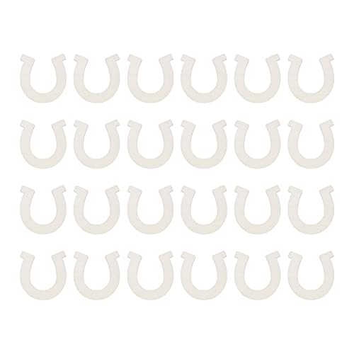 24 -pcs -Sperrholz Hufeisenausschnitte Zum Handwerk des Zubehörs, Ideal für Home Decoration und Kranzdekoration von Hztyyier
