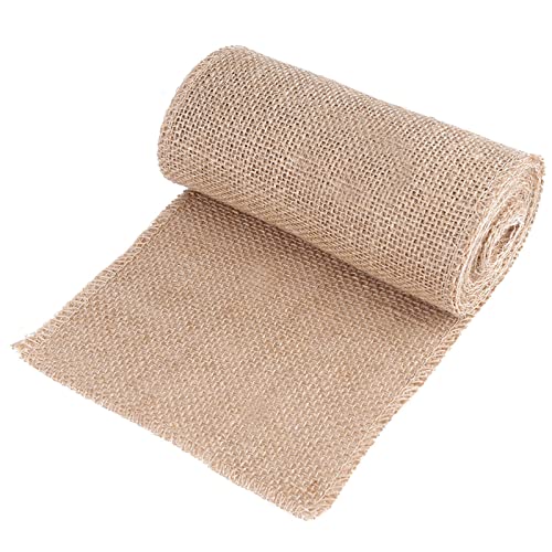 300CM Tischläufer Jute, Jute Tischband Natur Rolle, Tischband Tischläufer Tischdekoration Hochzeitsdeko(15Cm) von Hztyyier