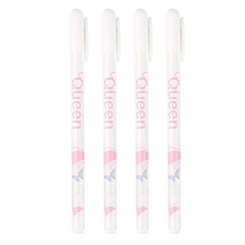 4 Stücke 0,8mm Weiß Gelschreiber Weiße Tinte Kugelschreiber Grußkarte Marker Stifte DIY Dekorative von Hztyyier