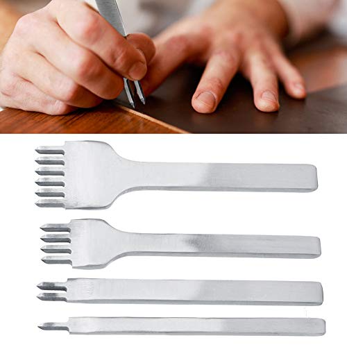 4PCS Leder -Loch -Loch -Loch -Stitching -Werkzeug 1+2+4+6 Stecker für Lederhandwerksprojekte und Handwerker von Hztyyier