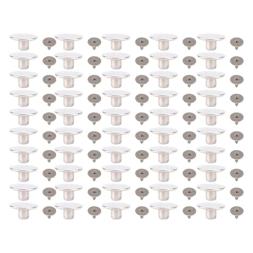 50 Set 17mm Edelstahl Hosen Knöpfe Verstellbare Metall Knöpfe mit Gewinde Design für Gürtel Jacken Handtaschen Handwerk 50 Set 17mm Edelstahl Hosen Knöpfe Verstellbare Metall Knöpfe mit Gewinde Design für Gürtel Jacken Handtaschen Handwerk von Hztyyier