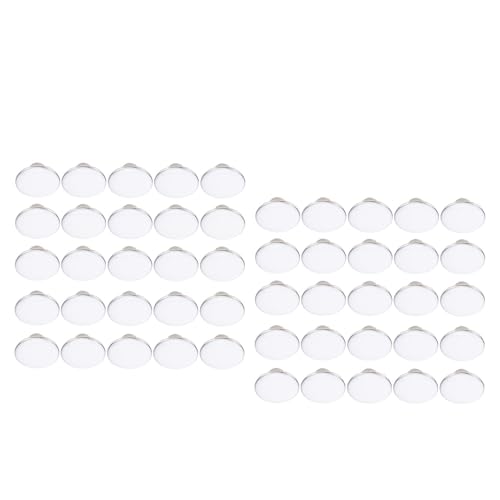 Hztyyier 50 Sets 17mm Weiße Edelstahlhosenknöpfe, Spitz Gekreuzte Eisenschrauben für Kleidungssackdekor, mit Dickem Grunddesign von Hztyyier