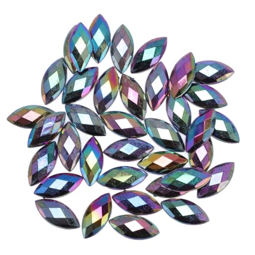500 PCs Gemischt 10 Farben ab Farbenfrohe Edelsteine ​​Strasssteine ​​zum Handwerk von Harz Flachback -Strassverzierungen in 0,59 Zoll Größe mit Skulpturen Gemälde Dekor Dekor von Hztyyier