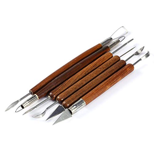 6 Stücke Wachsschnitzer Werkzeuge, Ton Sculpting Set Wachs Carving Keramik Modellierwerkzeuge für DIY Carving Handwerk 6 Stücke Wachsschnitzer Werkzeuge, Ton Sculpting Set Wachs Carving Keramik Modellierwerkzeuge für DIY Carving Handwerk von Hztyyier
