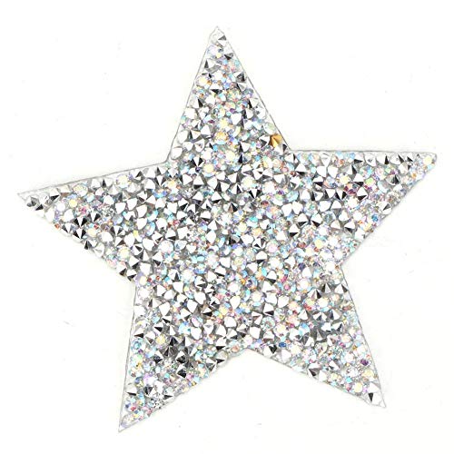 Bügelbild Applikation Stern mit Pailletten Silber, 8cm 10 Stücke Funkelnde Aufkleber Kleidung Applikation DIY Bügelbild Applikation Stern mit Pailletten Silber, 8cm 10 Stücke Funkelnde Aufkleber Kleidung Applikation DIY von Hztyyier
