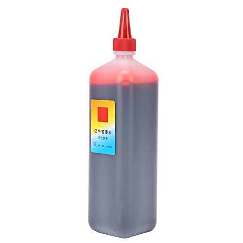 Bunte Dauerhafte Marker -Nachfüll -Tinte für Poster Stift Auffüllung Verblassende Markierende Marker Tinte für Künstler, Handwerker 1PC für Markerstifte, Posterstifte, Kunstversorgungen (Rot) von Hztyyier
