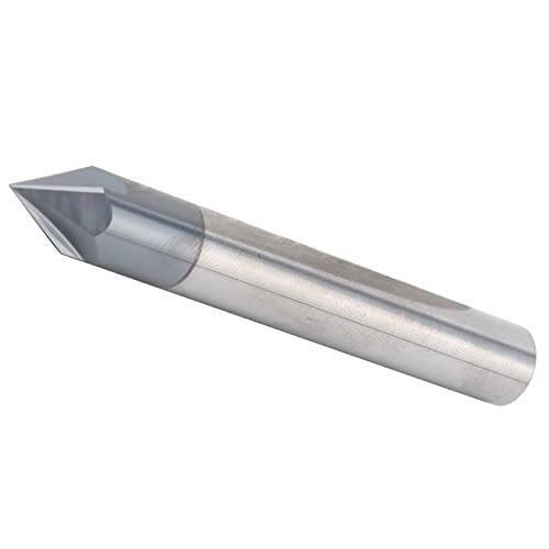 Chamfer Final Mlinho 3 60 ° Schnitt Wolfram Corte Stahl CNC -Bit Zum Aufnehmen und Polieren, D8 X 60 ° X 60l (D10*60°*75L) von Hztyyier