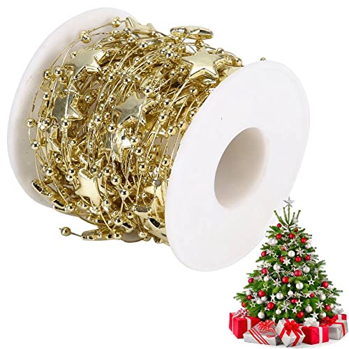 Dekorative Perlenkette mit Sternen, 10 Meter Rolle, ABS Perlen, Gold, für DIY Hochzeitsdekoration Dekorative Perlenkette mit Sternen, 10 Meter Rolle, ABS Perlen, Gold, für DIY Hochzeitsdekoration von Hztyyier