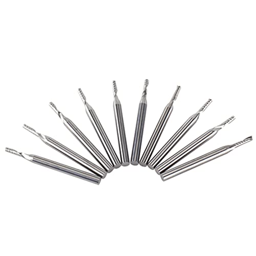 Einzelflöte -Wolfram -Carbid Endmühle, 1/8 '' Shank, 10pcs, für CNC Gravurwerkzeuge Einzelflöte -Wolfram -Carbid Endmühle, 1/8 '' Shank, 10pcs, für CNC Gravurwerkzeuge von Hztyyier