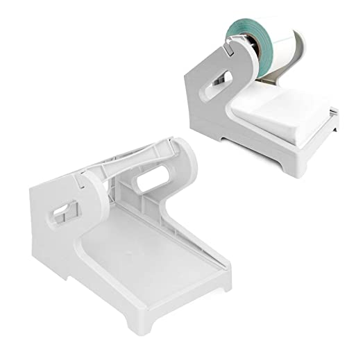 Hztyyier Etikettenhalter für Rollen- und Endlosetiketten, Desktop-Etikettendrucker-Zubehör, Weiß, 7,9 x 5,3 x 6 Zoll, 5 Trays, Thermal, USB, Monochrom, 300/600 dpi, A4, Simplex von Hztyyier