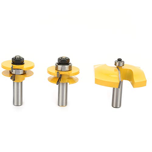 Fest Gehärteter Stahl Ogee Erhöhtes Panel-Router-Bit Eingestellt für MDF 3PCs für Zuhause von Hztyyier
