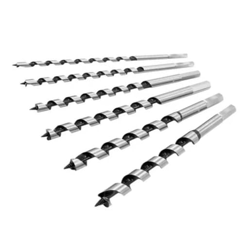 Holzbearbeitungsschnecken -Bits Setze Oberfläche Hex Shank Drehung Verlängertes Loch -Reiswerkzeug, 6pcs Korrosionsbeständige Bohrer Zum Schnellen Bohren auf Verschiedenen Holz von Hztyyier