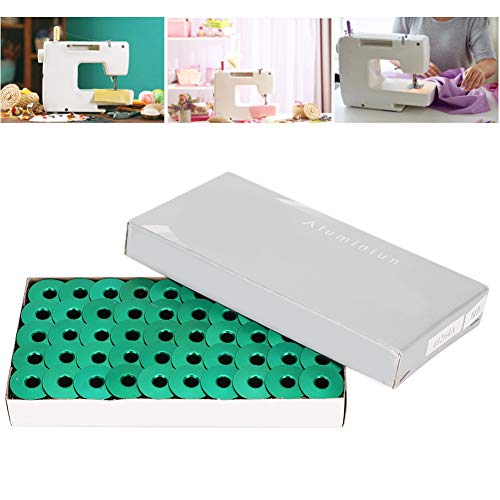 Hztyyier 100 Prozent Hochwertige Aluminiumnähmaschinen -Spulen für Flache Auto, Nähmaschine, Stickmaschine Gelb 2 Cm X 1 Cm (GREEN) von Hztyyier