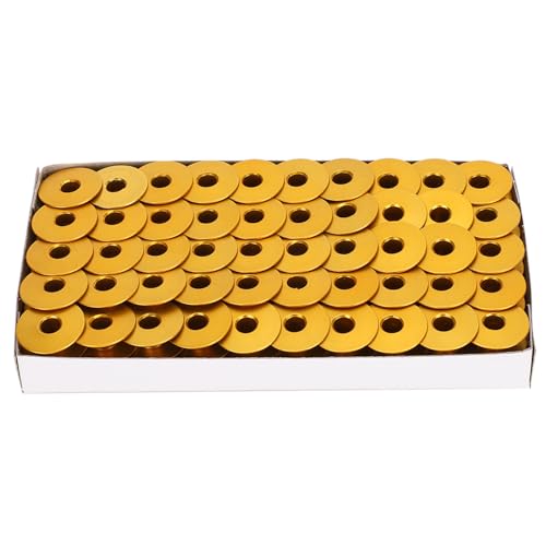 Hztyyier 100 Prozent Hochwertige Aluminiumnähmaschinen -Spulen für Flache Auto, Nähmaschine, Stickmaschine Gelb 2 Cm X 1 Cm (YELLOW) von Hztyyier