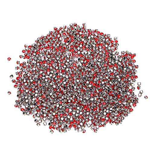 Hztyyier 1440pcs Seuchter Stahlrücken -Strasssteine ​​für DIY -Schmuckverarbeitung, Bulk Strasssteine ​​für Kleidungszubehör (Rot) von Hztyyier