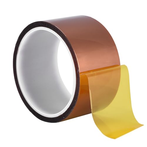 Hztyyier 250-300 ℃ Wärmefestes Klebeband mit Starker Kleberkraft, Ideal für Wärmeisolierung und BGA-Chipschweißen, für die Reparatur der Elektronik (50 mm breit) von Hztyyier