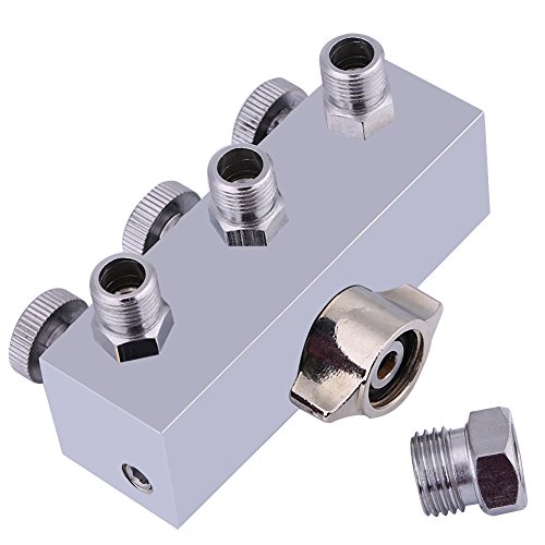 Hztyyier 3-Fach Druckluftverteiler Airbrush, Airbrush Druckluftverteiler Schlauchverteileranschluss 1/8 "BSP mit Einstellknopf Hztyyier 3-Fach Druckluftverteiler Airbrush, Airbrush Druckluftverteiler Schlauchverteileranschluss 1/8 "BSP mit Einstellknopf von Hztyyier