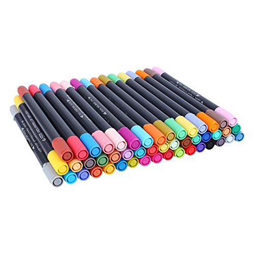 Hztyyier 48 Farben Dual Tip Brush Pens Marker Pens für Aquarell Karte machen Graffiti Art Sketch DIY von Hztyyier