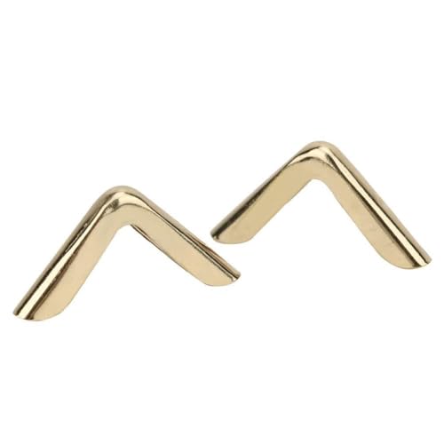 Hztyyier 50Pcs Buchecken Gold, Eckenschutz Metall Albumschmuck Ecke Buchecken Kantendekor Taschenecken für Buch Scrapbooking Alben von Hztyyier
