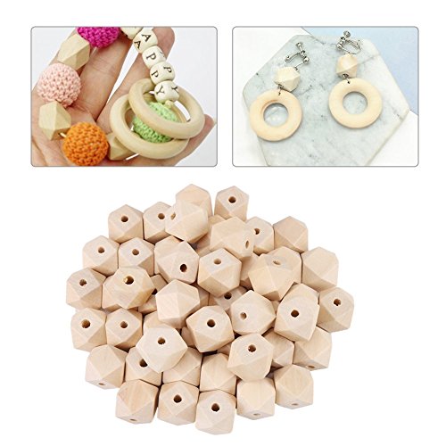 Hztyyier 50Pcs Holzkugeln mit Loch, 20mm Natürliche Unvollendet Geometrische Holzperlen für DIY Handgefertigte Hztyyier 50Pcs Holzkugeln mit Loch, 20mm Natürliche Unvollendet Geometrische Holzperlen für DIY Handgefertigte von Hztyyier