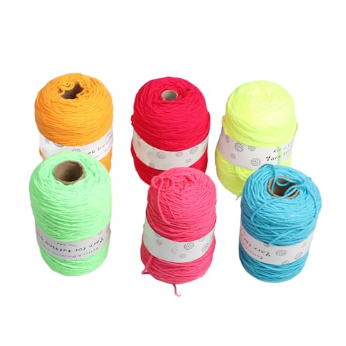 Hztyyier 6 Rolls Tufting Garn 437 Meter Je 8 Hat Helle Farbschreinresistent Teppich -Strickgarn für Hztyyier 6 Rolls Tufting Garn 437 Meter Je 8 Hat Helle Farbschreinresistent Teppich -Strickgarn für von Hztyyier