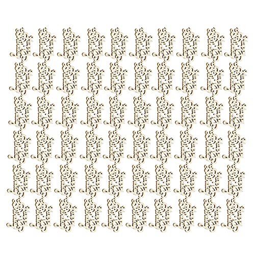 Hztyyier 60pcs Alles Gute Zum Geburtstag Holzausschnitt Wörter DIY Dekorative Handwerksholz Ornamente für Party, Glatte und Präzise Holzchips Zur Verbesserung der Praktischen Fähigkeiten, für von Hztyyier
