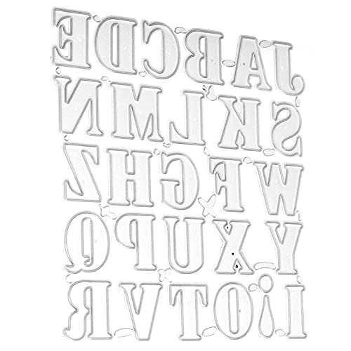 Hztyyier Alphabet -Schneiden Sterben Stilllebige Praktische Stanze für Kunsthandwerk, Einzigartiges Design für Grußkarten, Metallschneidemaden für die Kartenherstellung Hztyyier Alphabet -Schneiden Sterben Stilllebige Praktische Stanze für Kunsthandwerk, Einzigartiges Design für Grußkarten, Metallschneidemaden für die Kartenherstellung von Hztyyier
