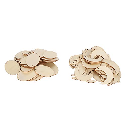 Hztyyier DIY Handgefertigte Handwerk Schmuckset Holzdekorationen für Hochzeit Holzdekoration Holzhandwerk Stücke von Hztyyier
