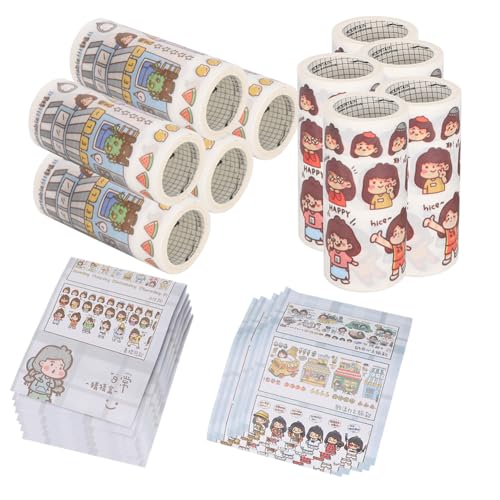 Hztyyier Dekoratives Papierband Schönes Muster für DIY Craft Scrapbooking Planer 10 Rollen Klebeband für Handbuchhintergründe, Fotoalben, Geschenkverpackung Japanisches Papiermaterial Hztyyier Dekoratives Papierband Schönes Muster für DIY Craft Scrapbooking Planer 10 Rollen Klebeband für Handbuchhintergründe, Fotoalben, Geschenkverpackung Japanisches Papiermaterial von Hztyyier