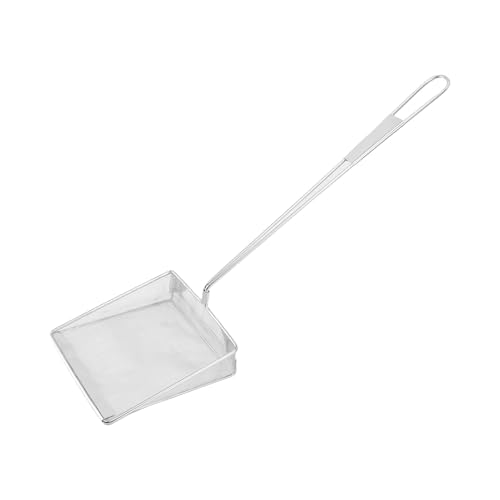 Hztyyier Fine Mesh Oil Skimmer Löffel mit Langem Griff Edelstahl -Lebensmittelsieb für Hamburger Restaurant von Hztyyier