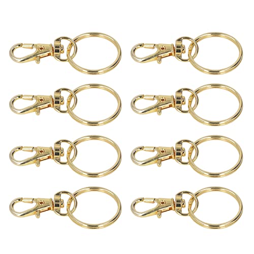 Hztyyier Gold Lobster Claw Claspe Schlüsselbund Klemme/Halter, Metallschlüsselringe für Schmuckherstellung, Kinderkunstprojekte, Langlebiges Material von Hztyyier