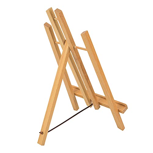 Hztyyier Künstler Zeichnen Malerei Staffelei Langlebiger Ausstellungsstand für Tabletop für Künstler Naturholzfarbe 30 Cm (Desktop -Staffelei (40 cm)) von Hztyyier