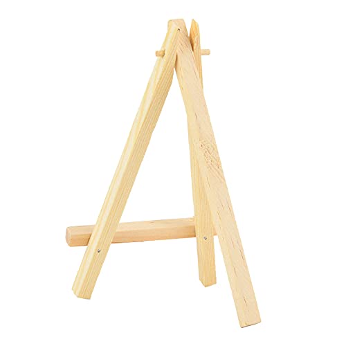 Hztyyier Künstler Zeichnen Malerei Staffelei Langlebiger Ausstellungsstand für Tabletop für Künstler Naturholzfarbe 30 Cm (Mini -Staffelei 16cm) von Hztyyier