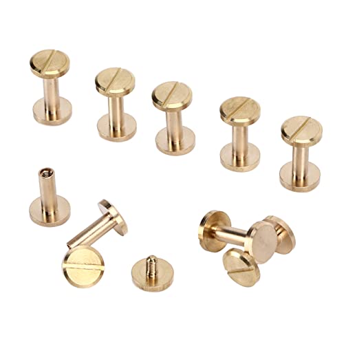 Hztyyier Langlebige Nähfassen mit Hellem Schicht für Gürtel und Handtaschen, 10 Sets Kleidung Nieten für Handwerksprojekte (10x4x12mm) von Hztyyier