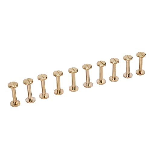 Hztyyier Langlebige Nähfassen mit Hellem Schicht für Gürtel und Handtaschen, 10 Sets Kleidung Nieten für Handwerksprojekte (10x4x20mm) von Hztyyier