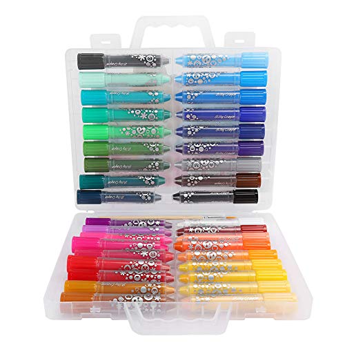 Hztyyier Malerei Stift Set, Wasserlösliche Wachsstiftstift für Kunstartikel, Ungiftige Ölpastelle mit Reichen Farben, 36 Ölpastellen + 1 Malereien Penstbürste, Geeignet für über 3 Jahre Alt Hztyyier Malerei Stift Set, Wasserlösliche Wachsstiftstift für Kunstartikel, Ungiftige Ölpastelle mit Reichen Farben, 36 Ölpastellen + 1 Malereien Penstbürste, Geeignet für über 3 Jahre Alt von Hztyyier