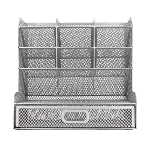 Hztyyier Mesh Pen Organizer Effiziente 9 Fächerschublade Aufrechter Aufbewahrung für Büroversorgungen Eisen Hztyyier Mesh Pen Organizer Effiziente 9 Fächerschublade Aufrechter Aufbewahrung für Büroversorgungen Eisen von Hztyyier