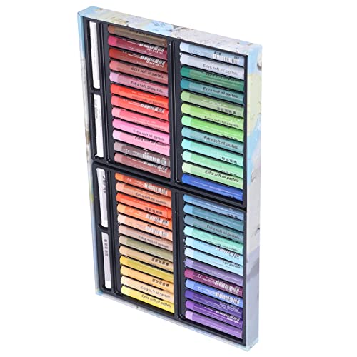 Hztyyier Oil Pastell Set Hell Lebendige Farben Glattes Schreiben Starker Haftung für die Schule 52pcs Künstlerische Lieferungen (8948MD) von Hztyyier