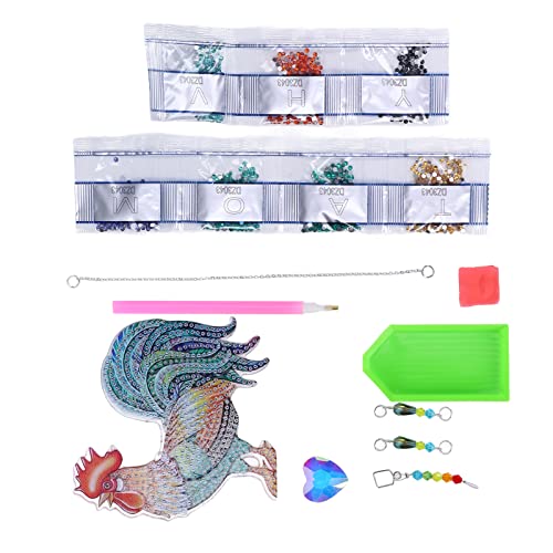 Hztyyier Rooster -Muster DIY - Malerei Kit für Exquisite Kunstwerke, Perfekte für Handwerksliebhaber, Acryl/farbenfroh, für die Dekoration von Heimat/Garten Hztyyier Rooster -Muster DIY - Malerei Kit für Exquisite Kunstwerke, Perfekte für Handwerksliebhaber, Acryl/farbenfroh, für die Dekoration von Heimat/Garten von Hztyyier