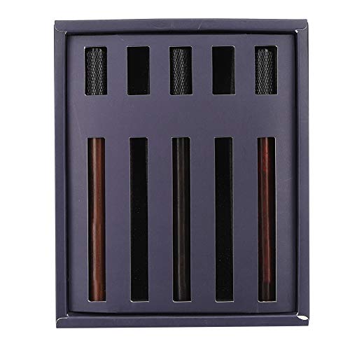 Hztyyier Rosewood Abnehmbarer Bleistift -Erweiterungshalter Zeichnen Sie Safe Safe Cut Bequemes Schreiben Sie für Alle Stapleitungen für Dicke Inhaber für Büroschreibtisch (Drei Packungen) von Hztyyier