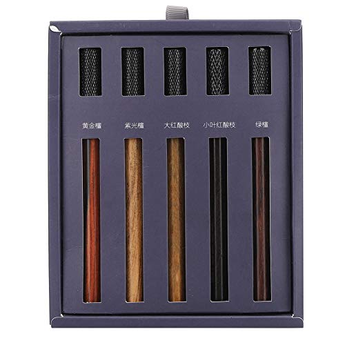 Hztyyier Rosewood Abnehmbarer Bleistift -Erweiterungshalter Zeichnen Sie Safe Safe Cut Bequemes Schreiben Sie für Alle Stapleitungen für Dicke Inhaber für Büroschreibtisch (Fünf Packungen) von Hztyyier