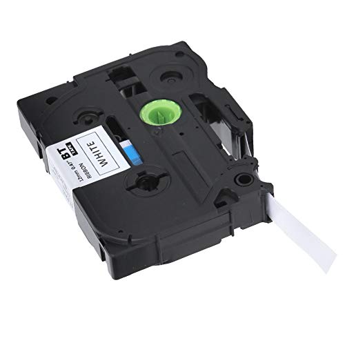 Hztyyier Schwarz auf Weißem Laminiertem Etikett Band Schneller Druck für Bruder Pt-E100 Pt-D210, 12 Mm Breite, Starke Funktionalität für den Bürogebrauch von Hztyyier