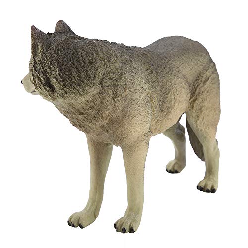 Hztyyier Simulation Wildlife Tier Figur Ornament für Sammler Umweltfreundlich Geruchsloser Material (M-604 großer blauer männlicher Wolf) von Hztyyier