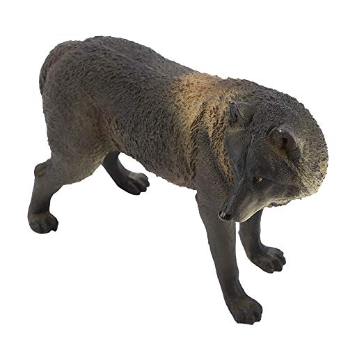 Hztyyier Simulation Wildlife Tier Figur Ornament für Sammler Umweltfreundlich Geruchsloser Material (M-771 Big Black Male Wolf) von Hztyyier