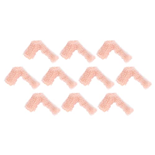 Hztyyier Spitzenband Elegantes Trimmkantenband für DIY -Nähen 10 Meter 60 Mm für Kleidungszubehör (Rosa-S9) von Hztyyier