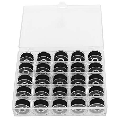 Hztyyier Spulen-Set Haltlable Fine Processing-Thread 25pcs mit Vorgewickelten Hülle Pre-Wunden-Spulen Zum Nähzubehör von Hztyyier