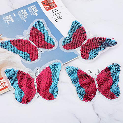 Hztyyier Sticked Patch Reversible Change Farb Pailletten Craft for Clothing Accessoires 5pcs (#1) von Hztyyier